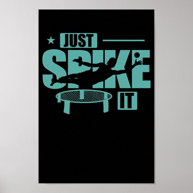 Póster Just Spike it Roundball Ballsport Freizeit (Frente)
