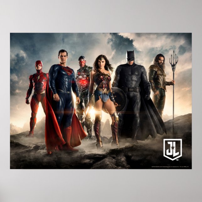 Póster Justice League | Justice League On Battlefield (Frente)