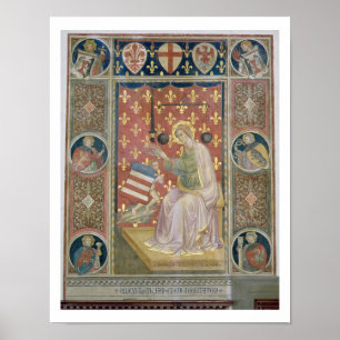 Póster Justicia militante, del Salone del Consiglio (C)