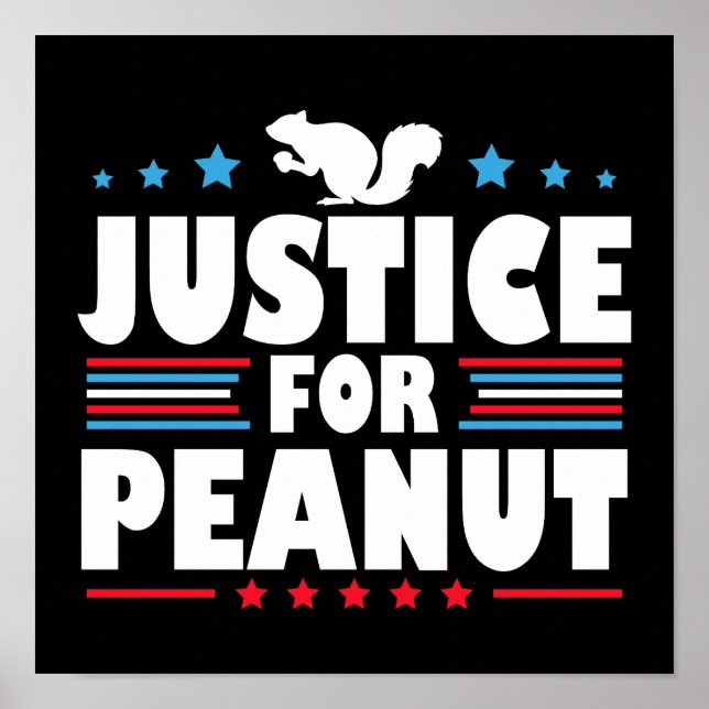 Póster Justicia Para El Cacahuete (Frente)