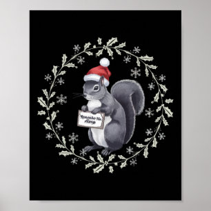 Póster Justicia Para El Maní La Ardilla - Navidades Xmas 