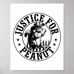 Póster Justicia para Pegatina de cacahuete 2