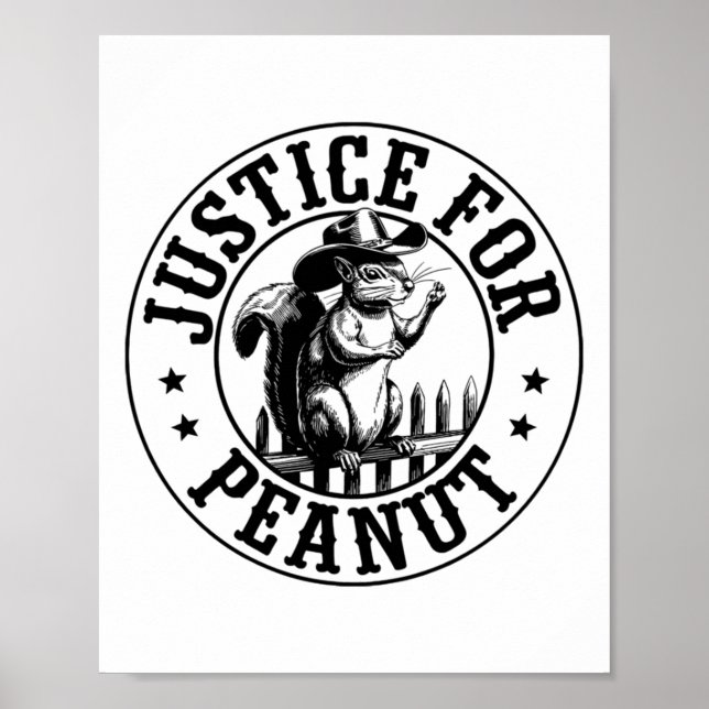 Póster Justicia para Pegatina de cacahuete 2 (Frente)