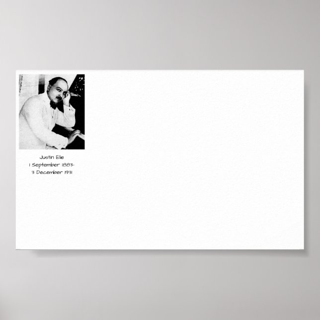 Póster Justin Elie (Frente)
