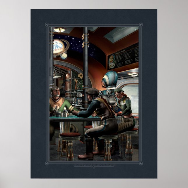 Póster Justo alrededor del poster de esquina (18x24") (Frente)