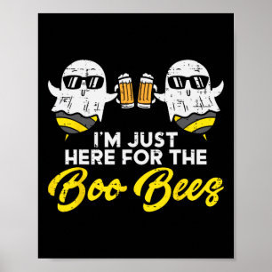Póster Justo Aquí Para El Boo Bees Fun Boo Bee Ghost Hall