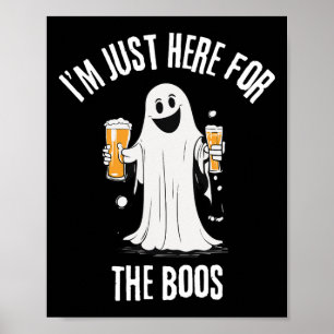 Póster Justo Aquí Para El Famoso Fantasma Halloween