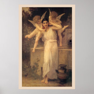 Póster Juventud por Bouguereau, Retrato de Ángeles Victor