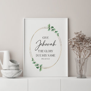 Póster JW 2025 Year Text with Eucalyptus