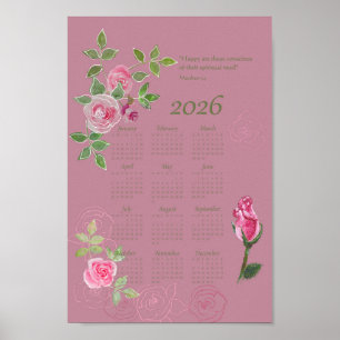 Póster JW year text calendar customizable
