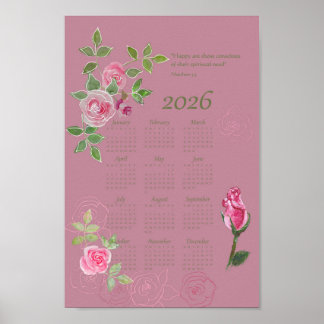 Póster JW year text calendar customizable