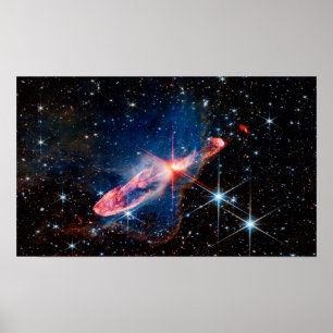 Póster JWST Herbig-Haro 46/47 Estrellas en Formación Acti