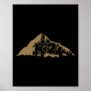 Póster K2 - Camiseta de escalada en roca Everest para mon