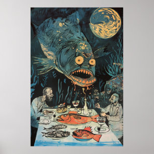 Póster K84 Ilustracion de Gluttony de Tove Jansson Poster