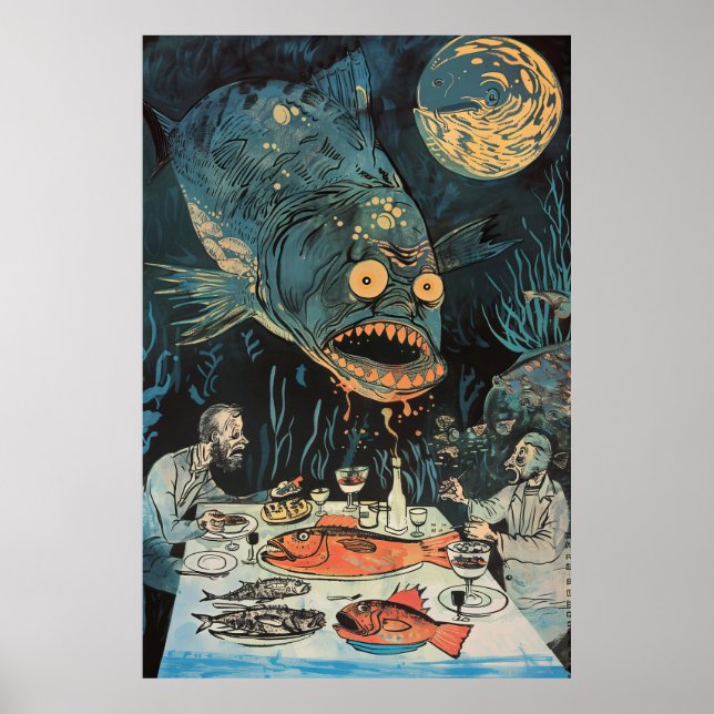 Póster K84 Ilustracion de Gluttony de Tove Jansson Poster (Frente)