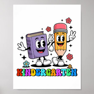 Póster K Es Para Libro De Lápiz De Maestro De Kindergarte