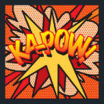 Póster KA-POW Fun Retro Libro De Historietas Pop Art<br><div class="desc">Un diseño fresco,  moderno y divertido que pone el wham,  zap,  en tu casa,  oficina y vida. Un gran regalo para ti,  tus amigos o tu familia. Diseñado por ComicBookPop© en www.zazzle.com/comicbookpop*</div>