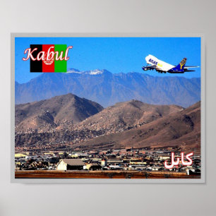 Póster Kabul - Aeropuerto