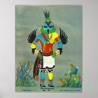 Póster Kachina "colibrí"