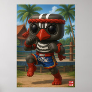 Póster Kagu Muay Thai Fighter