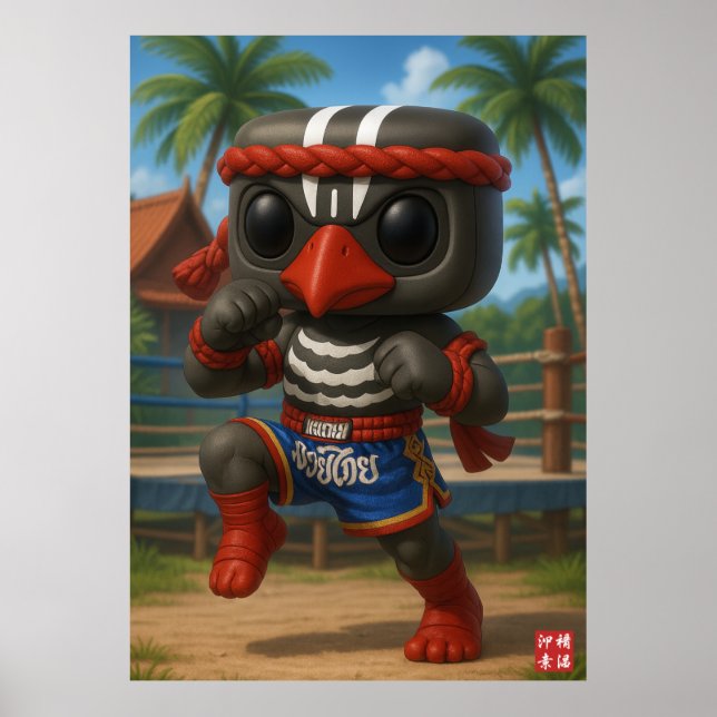 Póster Kagu Muay Thai Fighter (Frente)