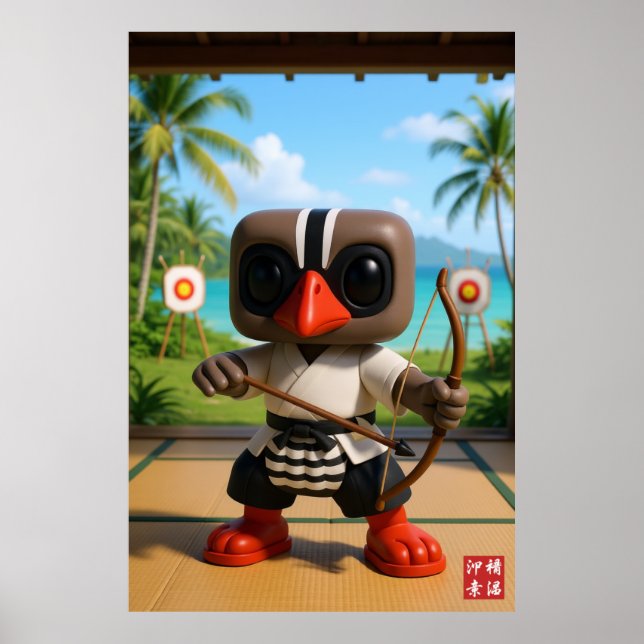 Póster Kagu Tropical Kyudo (Frente)