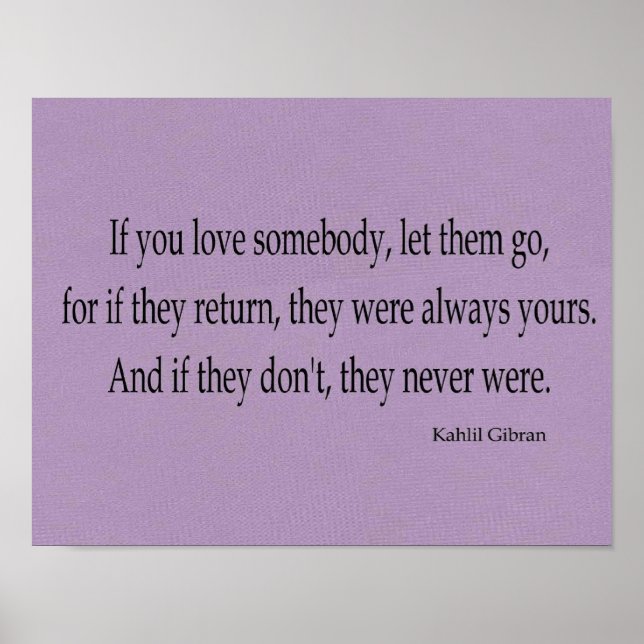 Póster Kahlil Gibran (Frente)