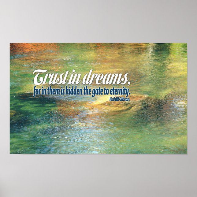 Póster Kahlil Gibran Poster de citas Inspirador (Frente)