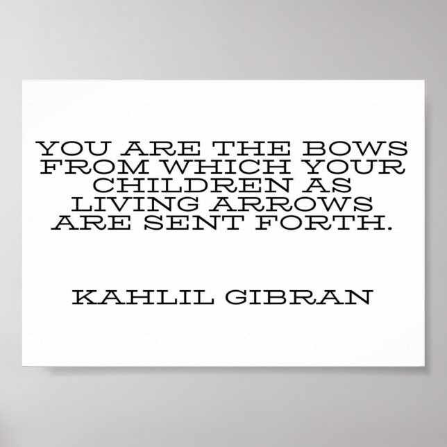 Póster Kahlil Gibran Poster motivacional (Frente)