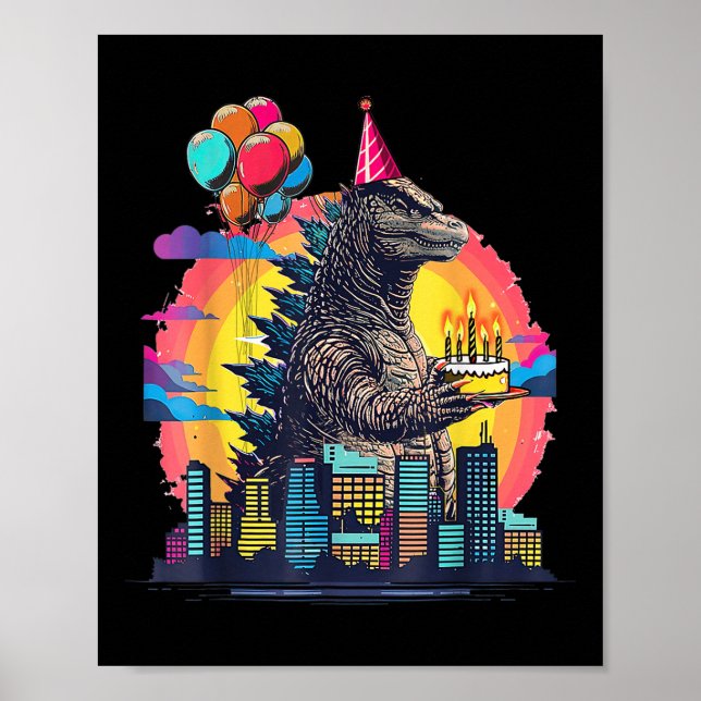 Póster Kaiju Aniversario Monstruo de la película de la Sh (Frente)