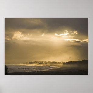 Póster Kaikoura, Nueva Zelanda. Kaikoura es conocida por