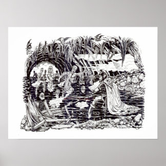 Póster "Kaine and the Lake of Dead" - por Tracy Lesch