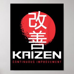 Póster Kaizen Mejora Continua Kai Zen Japonés Mot