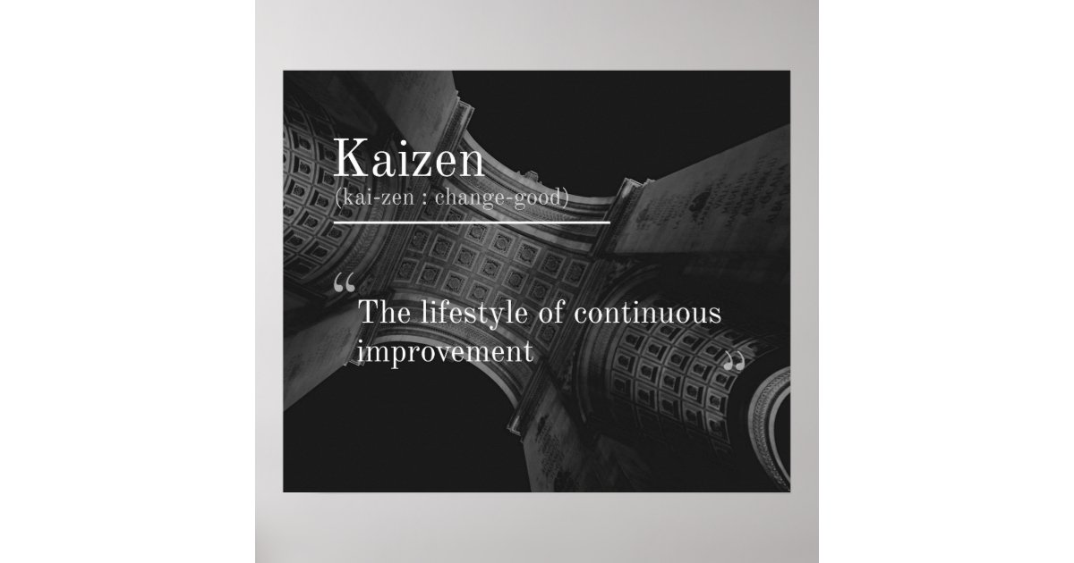 Póster Kaizen Mejora Continua Poster Zazzlees