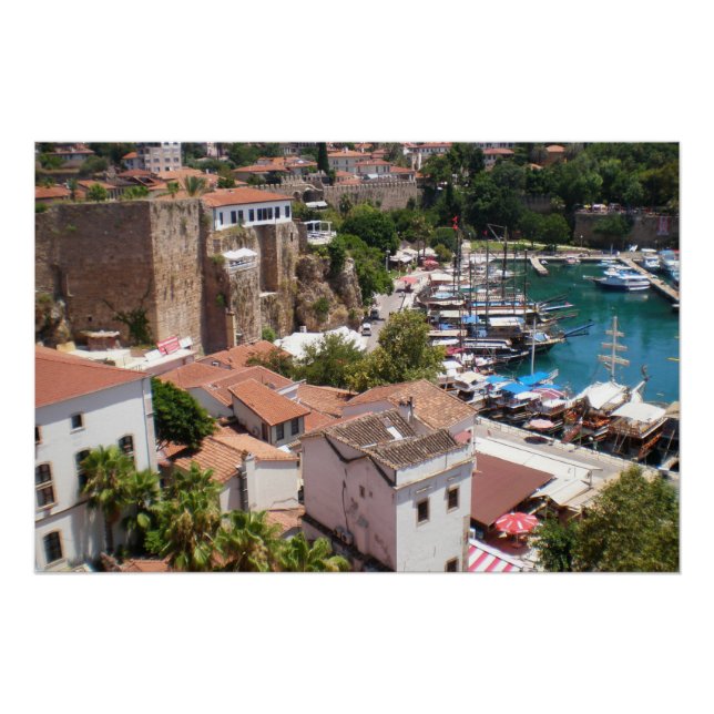 Póster Kaleici, ciudad antigua de Antalya (Anverso)