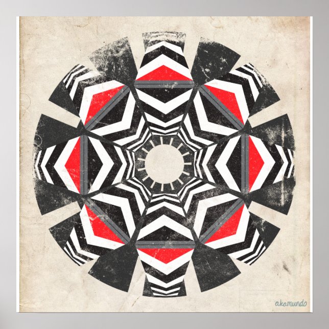 Póster Kaleido Remix Vintage (Frente)