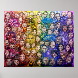 Póster Kaleidoscope entrelazado de Emoción