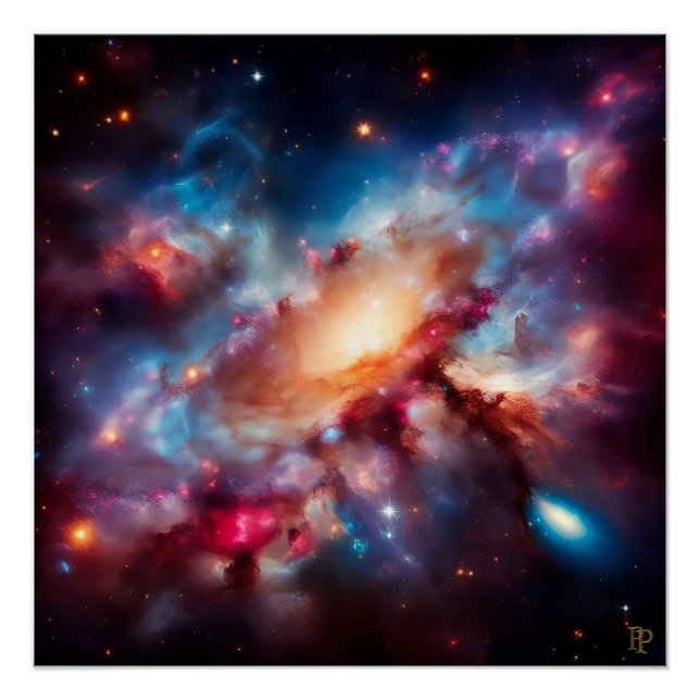 Póster Kaleidoscopio cósmico (Anverso)