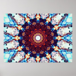 Póster Kaleidoscopio degradado | Mandala Art