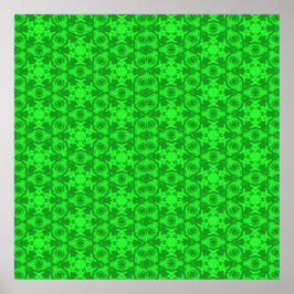 Póster Kaleidoscopio verde