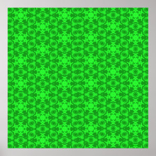 Póster Kaleidoscopio verde