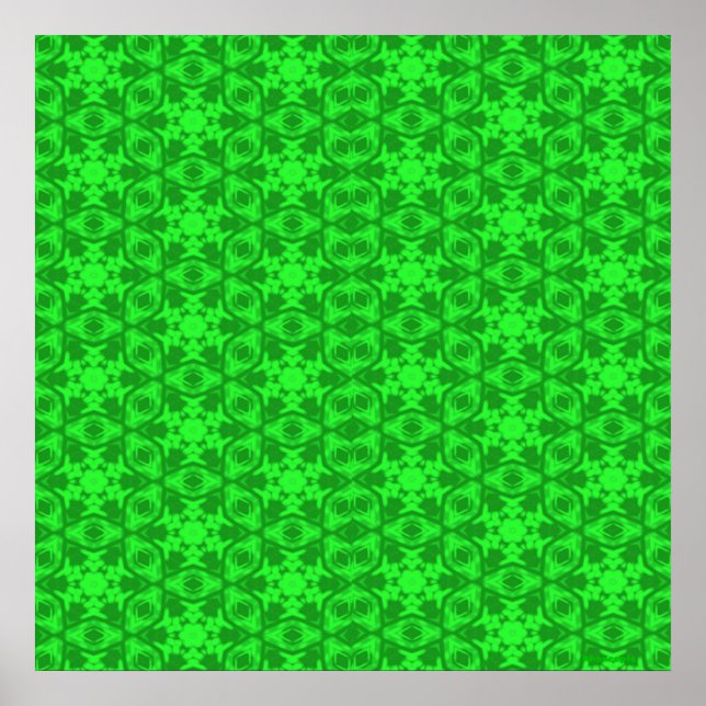 Póster Kaleidoscopio verde (Frente)
