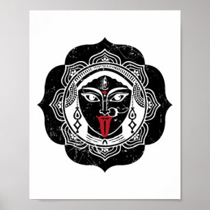 Póster Kali diosa hindú diosa india sagrada yoga puja K