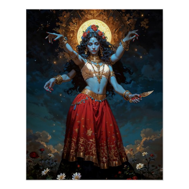 Póster Kali divina (Anverso)
