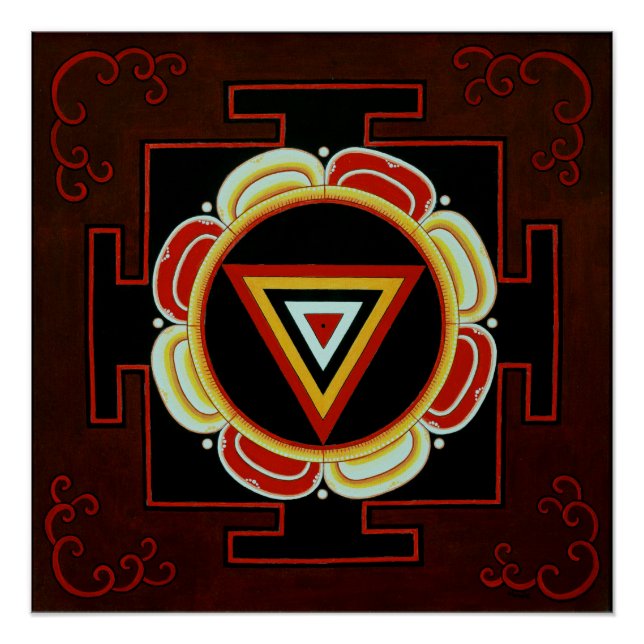 Póster Kali Yantra (Anverso)