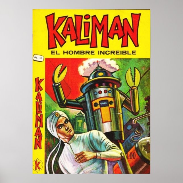 PÓSTER KALIMAN VS ROBOT (Frente)