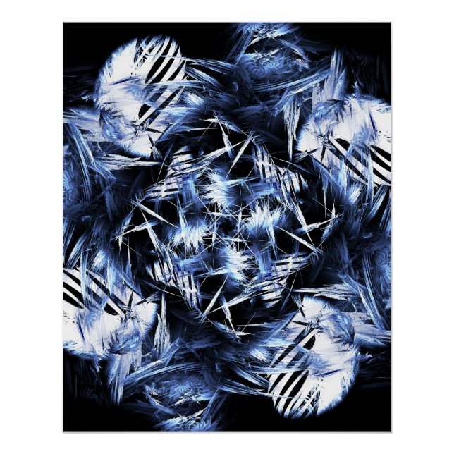 Póster Kaliverse Fluid Fractal #01 (Anverso)