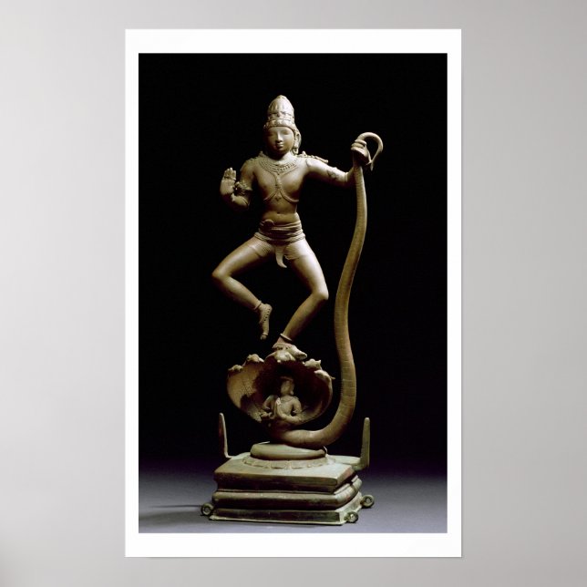 Póster Kaliyakrishna, Chola, Tamil Nadu (bronce) (Frente)