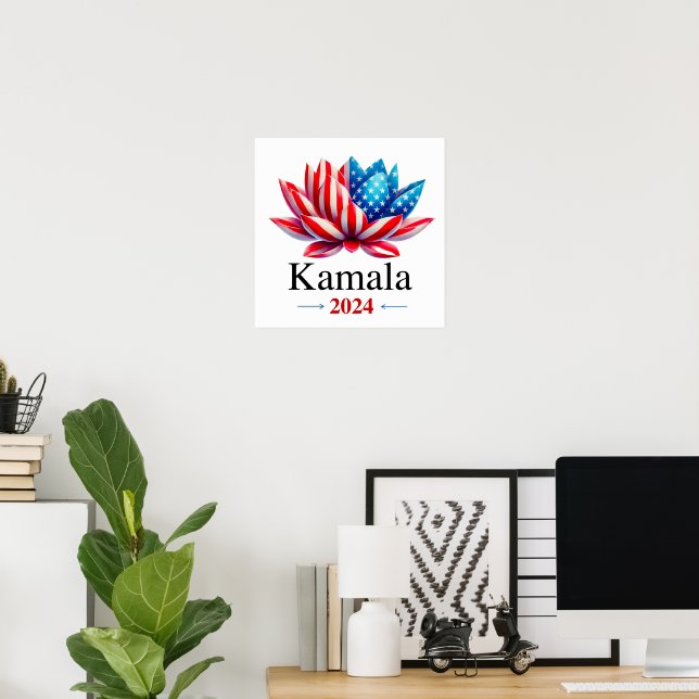 Póster Kamala 2024 - (Oficina en casa)