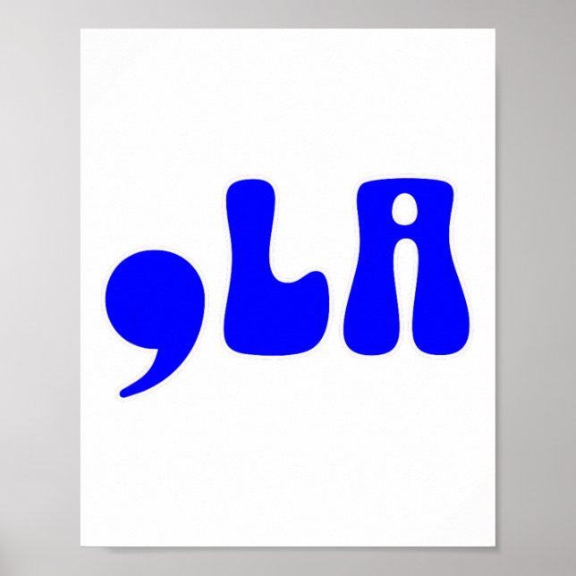 Póster Kamala 2024 Comma divertida La Harris 2024 (Frente)